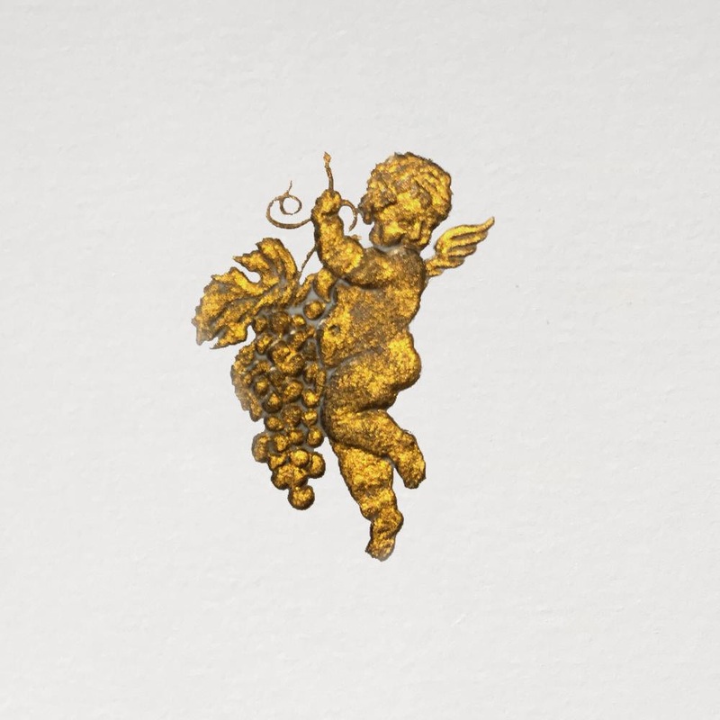 The Pleasure of Writing Engraved Cards - Cherub (6ct)