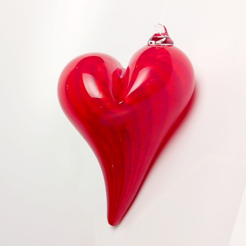 Hudson Glass Handblown Glass Heart
