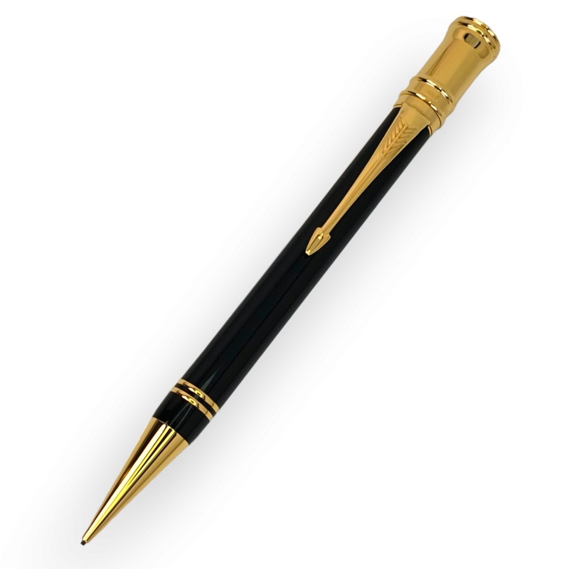 Parker Duofold Mechanical Pencil 0.7mm  Black with Gold Trim