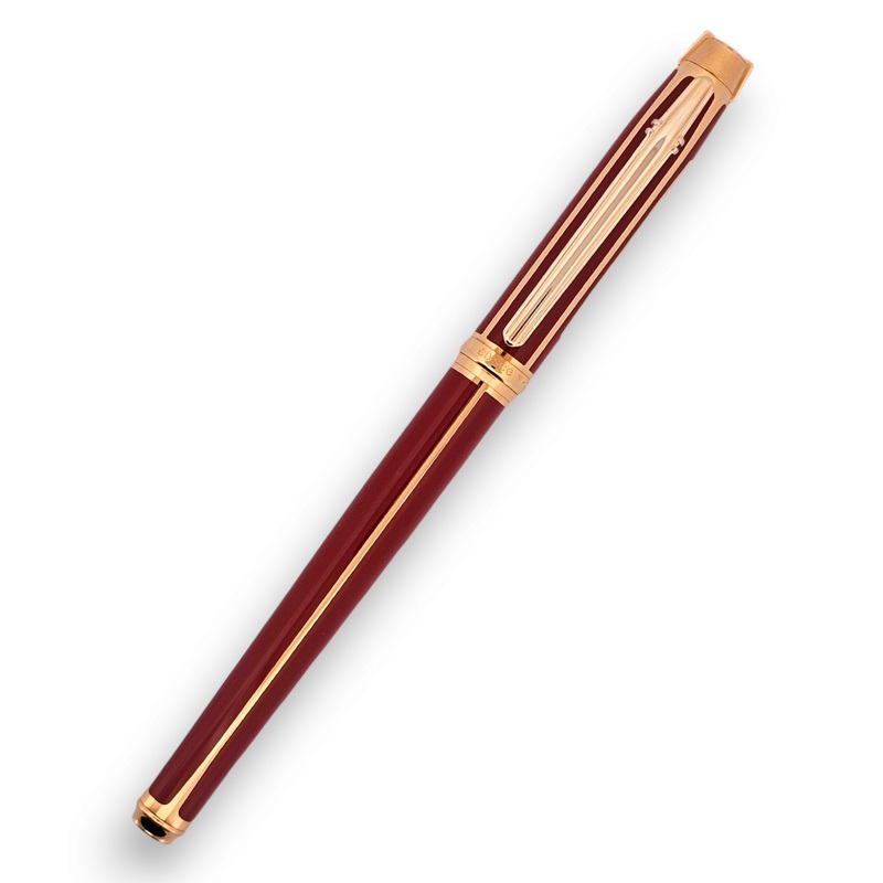Elysee Parthenon Classique Rouge Fountain Pen 18k Nib medium