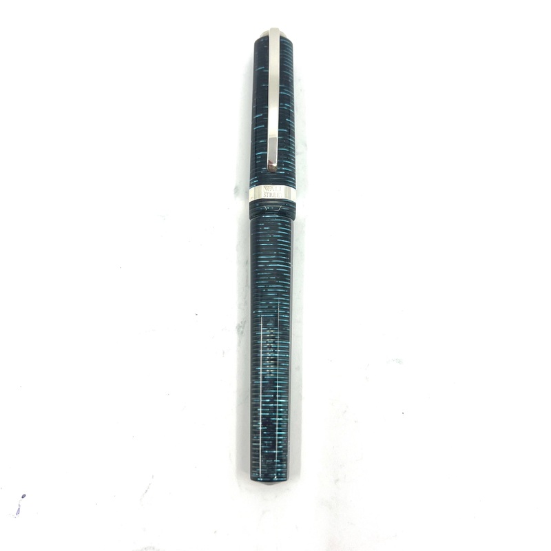 Visconti Wall Street Glittering Blue Celluloid Fountain Pen