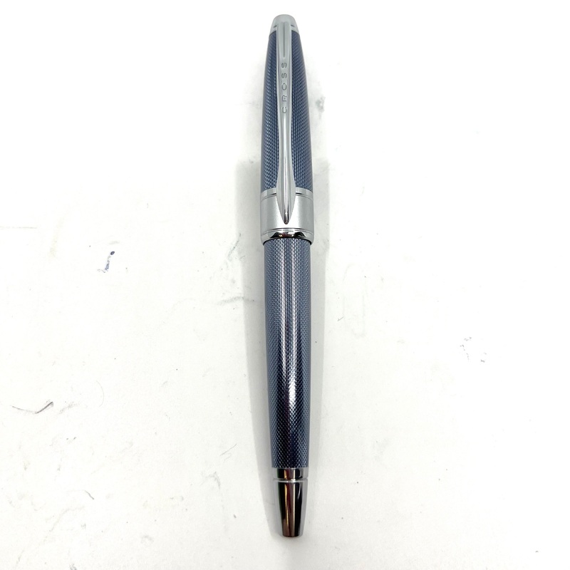 Cross Apogee Barleycorn Blue Frosty Steel Fountain Pen