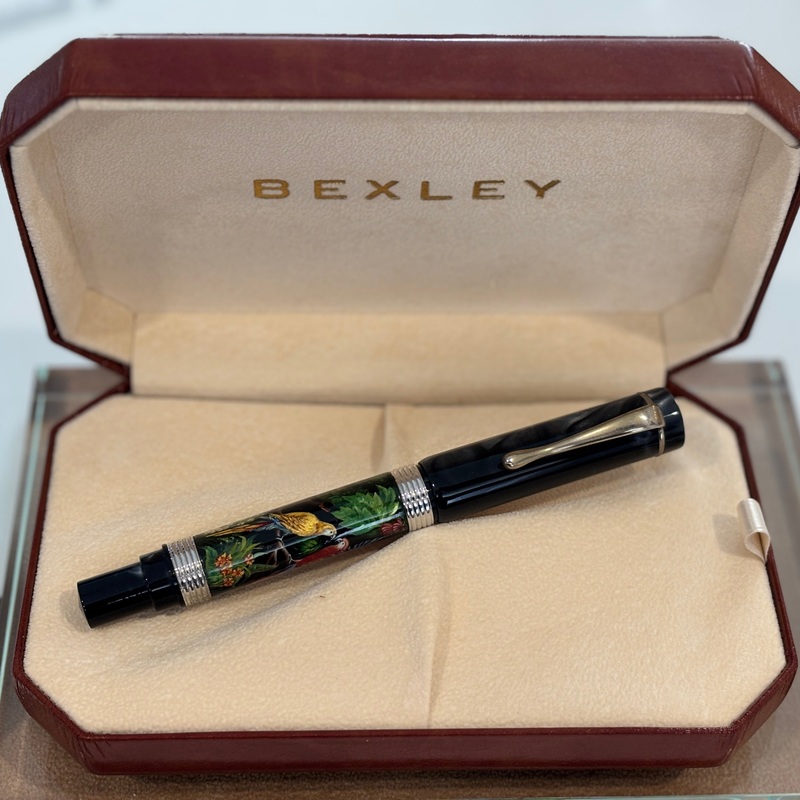 Bexley Pens Plus The of Paradise  Birds - 10K gold clip Hand Painted
