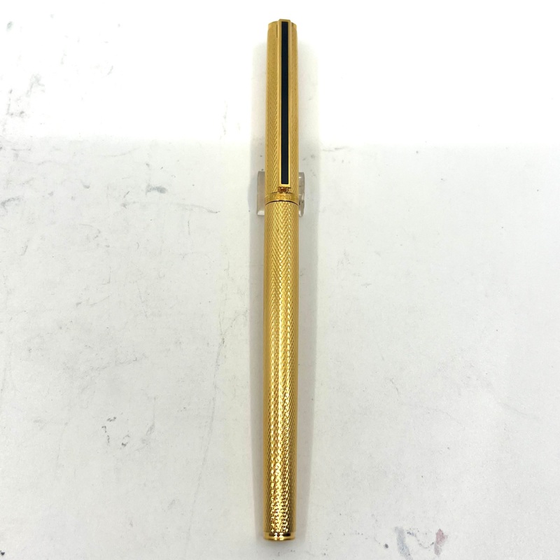 Dunhill Gold Plated Fountain Pen - Barleycorn Design