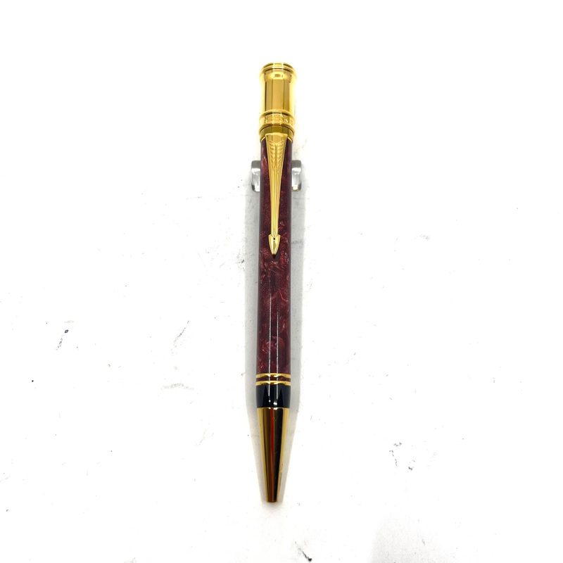 Parker Duofold Maroon Marble Ballpoint Pen