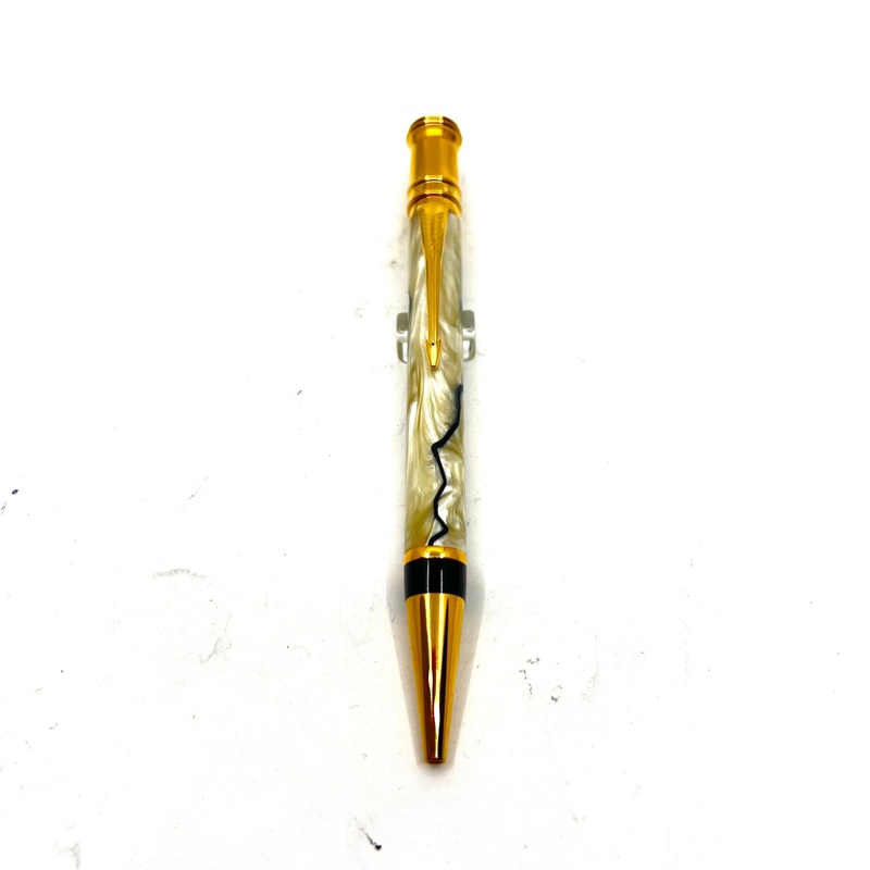Parker Duofold Pearl & Black Ballpoint Pen