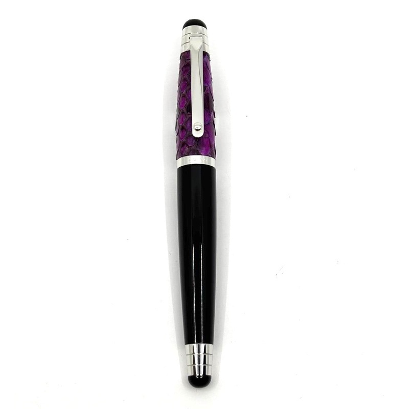 Signum (Italy) Python - Variegated Purple Python Skin Fountain  Pen