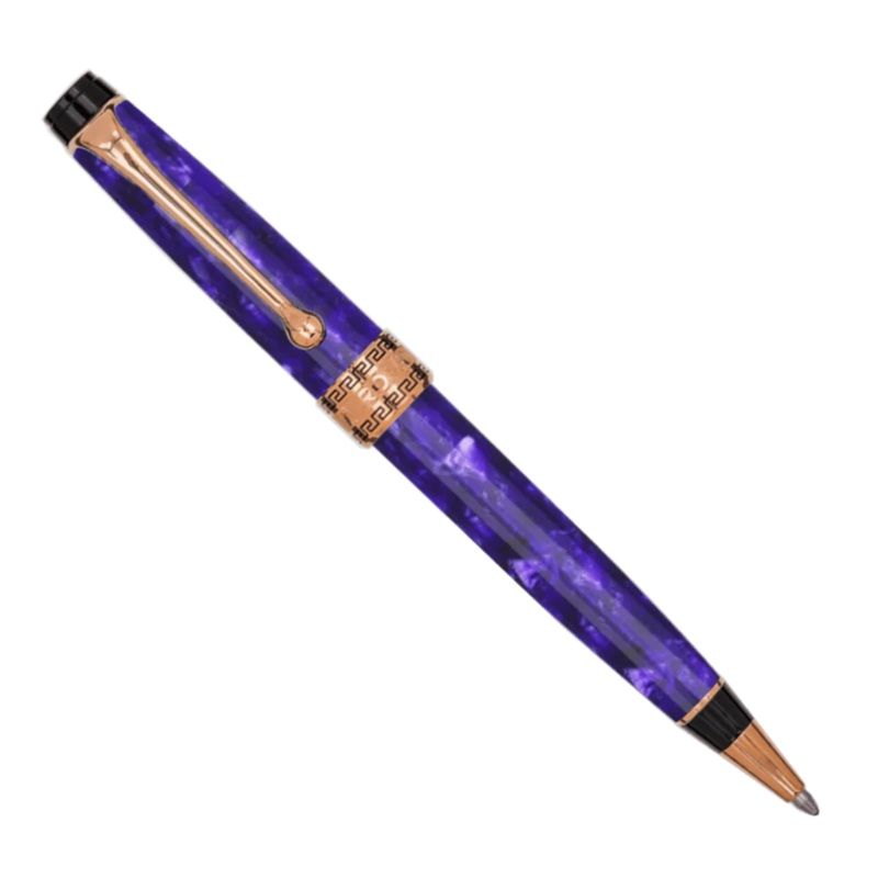 Aurora Optima Viola Marbled Purple Auroloide Ballpoint