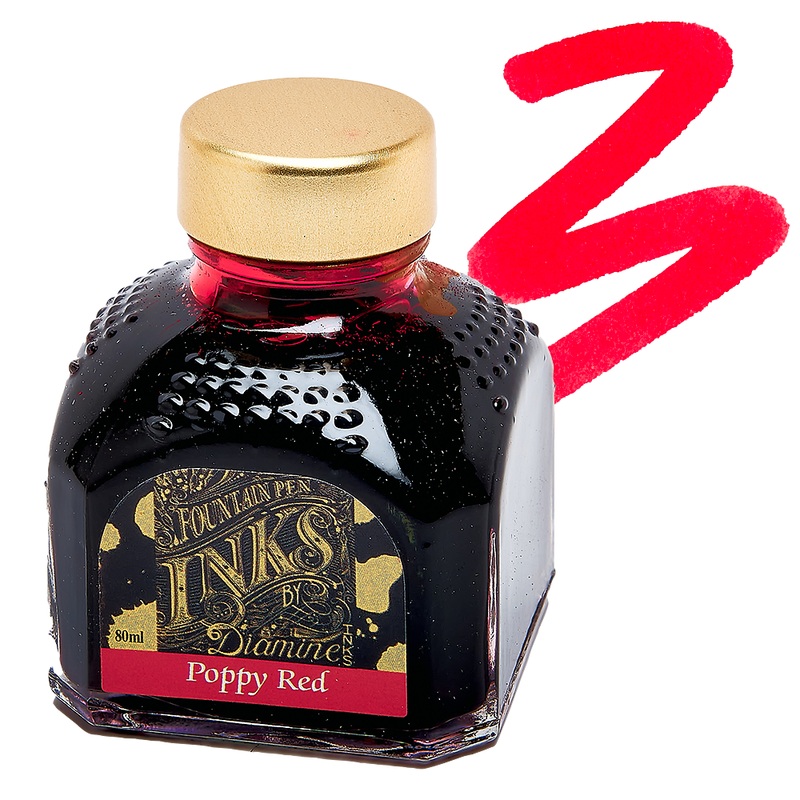 Diamine Ink Poppy Red 80ml