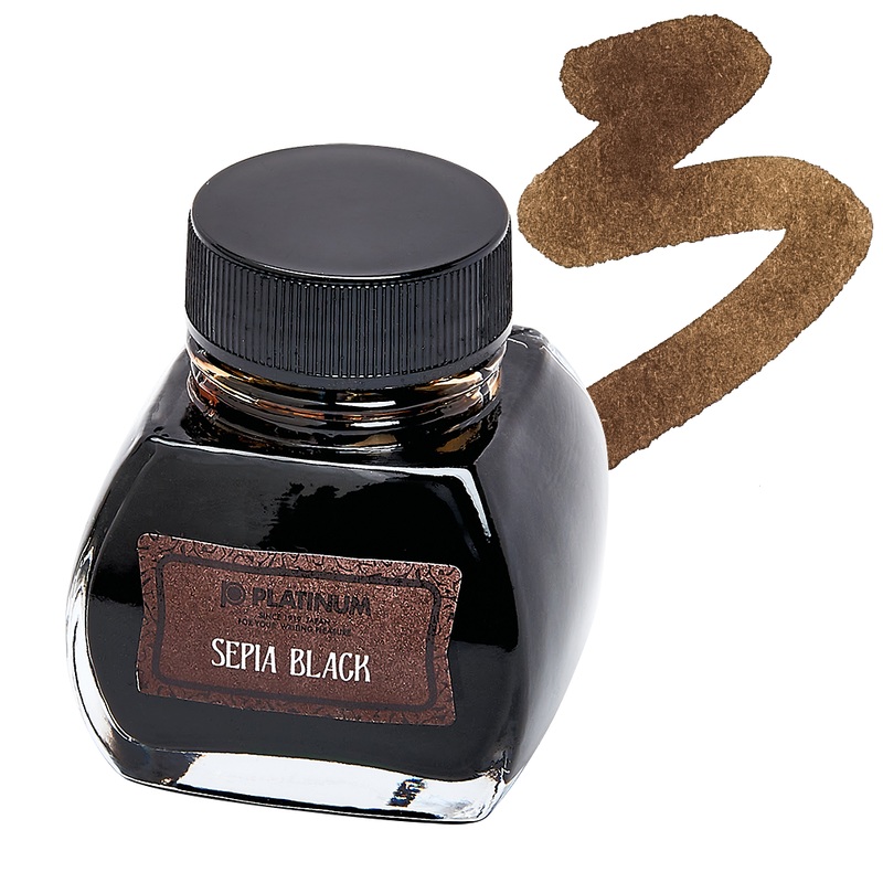 Platinum Ink Sepia Black 60cc