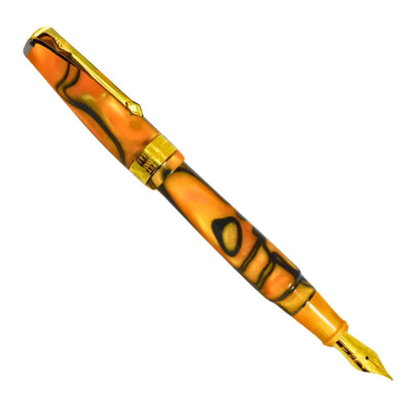 Conway Stewart Model 100 SE Orange Swirl Fountain Pen