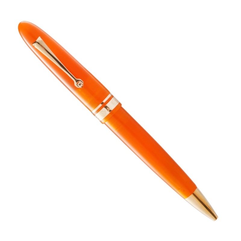 Omas Ogiva Ballpoint Arancione with Gold Trim - Ballpoint