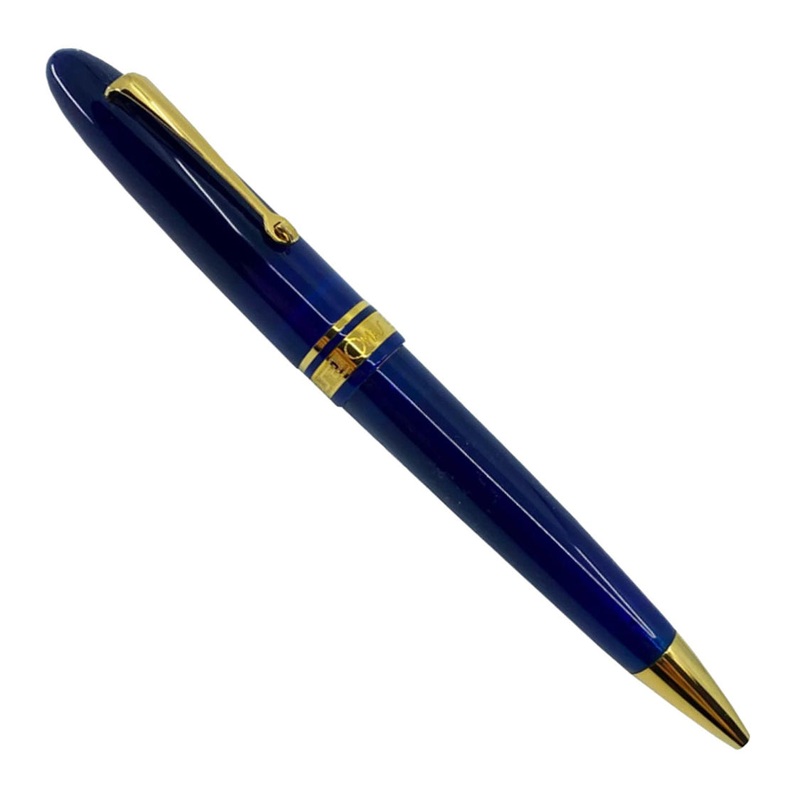 Omas Ogiva Ballpoint Blue with Gold Trim - Ballpoint