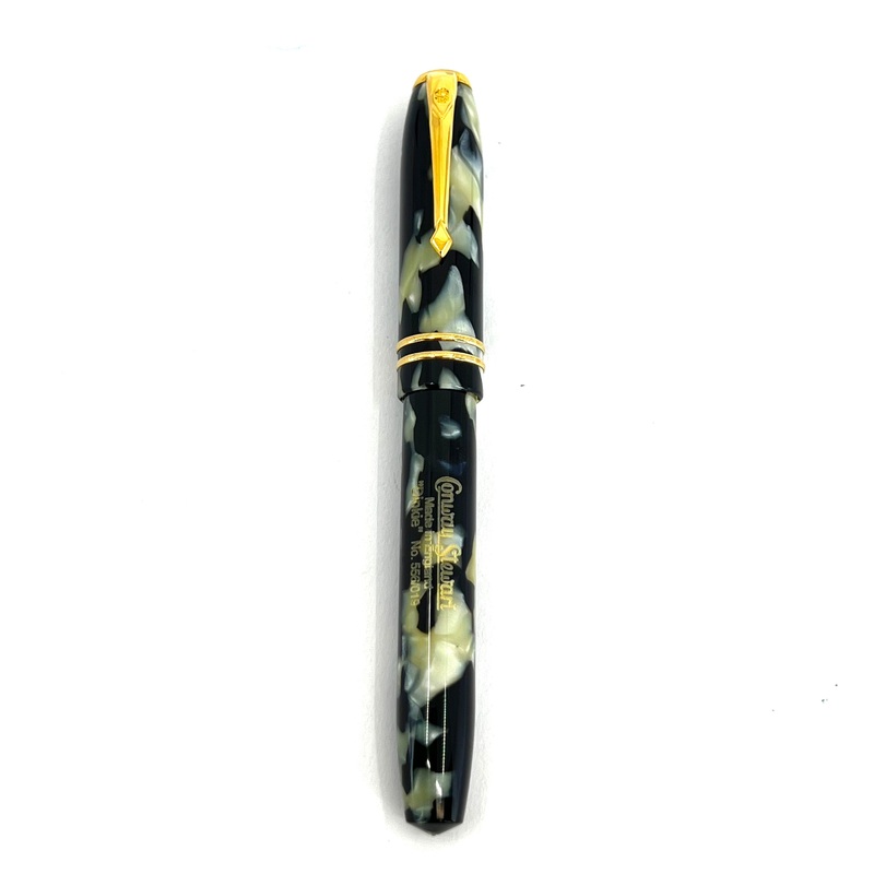 Conway Stewart Dinkie Marbled  Pearl & Black Fountain Pen