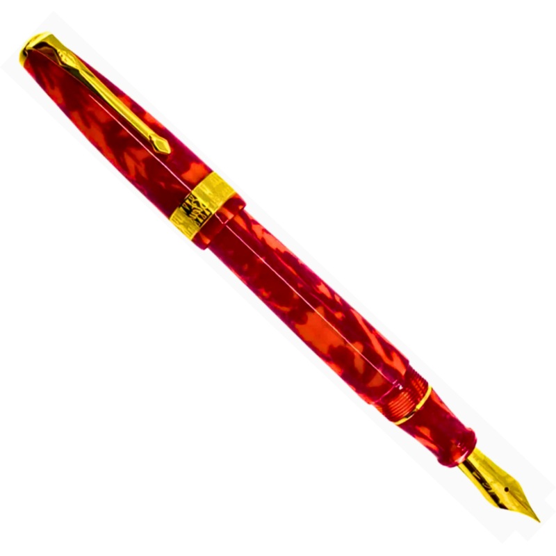 Conway Stewart Model 100 Mosaic Red Fountain Pen