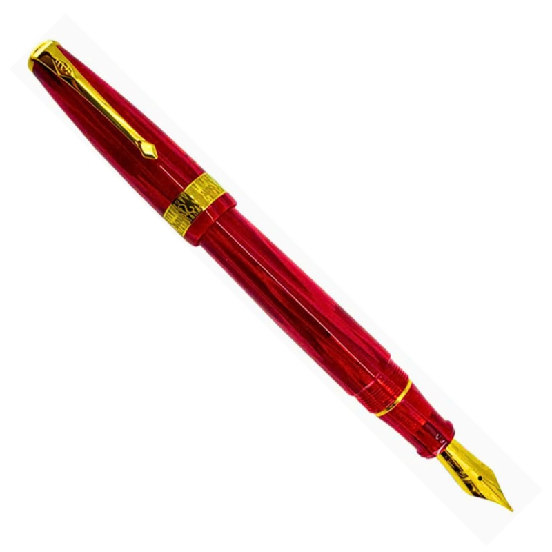 Conway Stewart Model 100 Red Flame Fountain Pen
