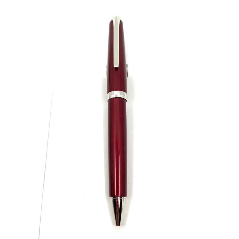 Pilot Burgundy Red Falcon II Metal Ballpoint Pen