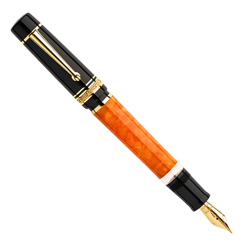 Delta DV Original Mid-Size Gold Trim - Fountain Pen - 14kt Nib