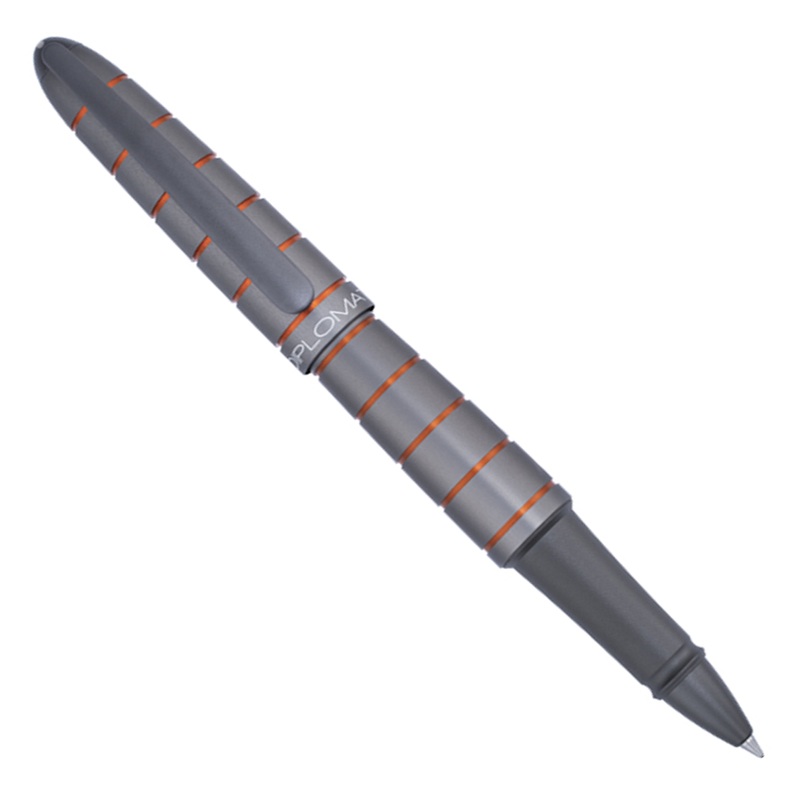 Diplomat Elox Ring Grey/Orange - Rollerball