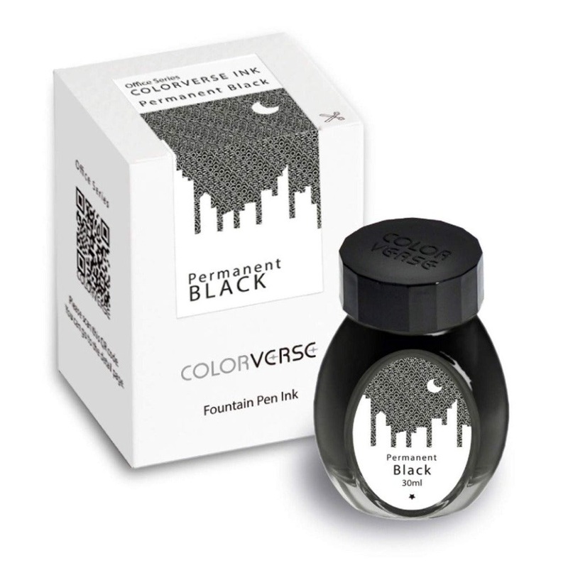 COLORVERSE, Ink Bottle - OFFICE Series PERMANENT BLACK (30ml).