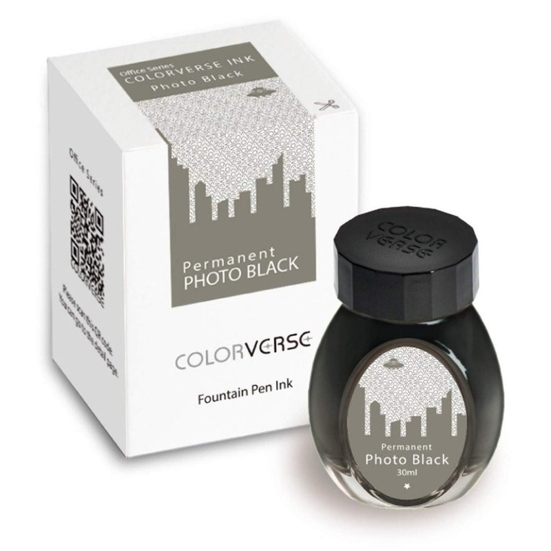 COLORVERSE, Ink Bottle - OFFICE Series PERMANENT PHOTO BLACK (30ml).