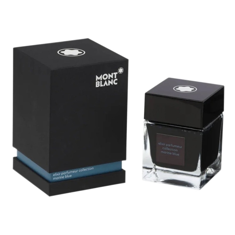 MONTBLANC, Ink Bottle - ELIXIR PARFUMEUR Collection MARINE BLUE (50mL).