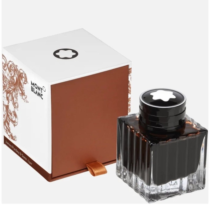 MONTBLANC, Ink Bottle - JAMES PURDEY & SONS Cigar SCENT BROWN (50mL).