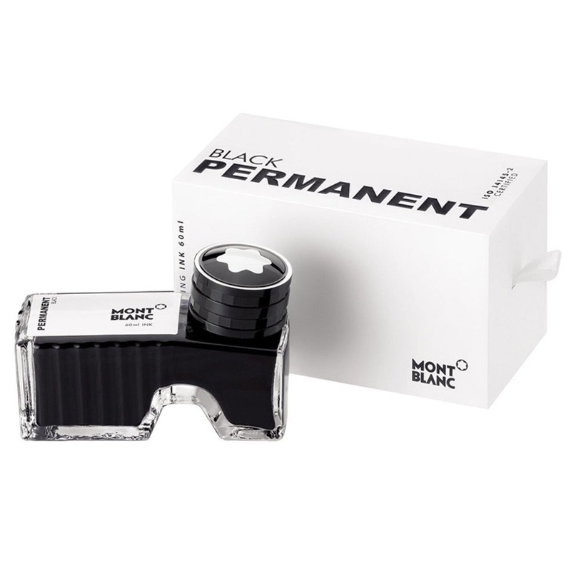 MONTBLANC, Ink Bottle - PERMANENT BLACK (60mL).