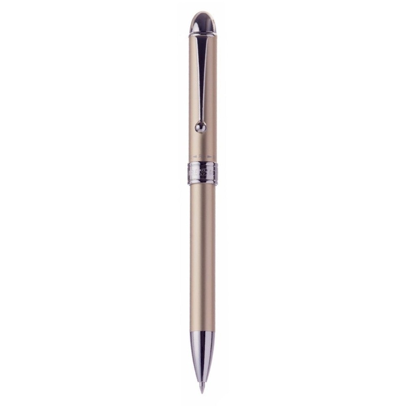 PLATINUM, Multi Function Pen - DOUBLE 3 ACTION Alumite Finish Metal Pen COOL PINE.