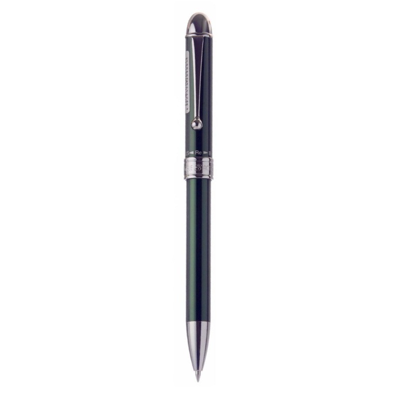 PLATINUM, Multi Function Pen - DOUBLE 3 ACTION Alumite Finish Metal Pen GREEN.
