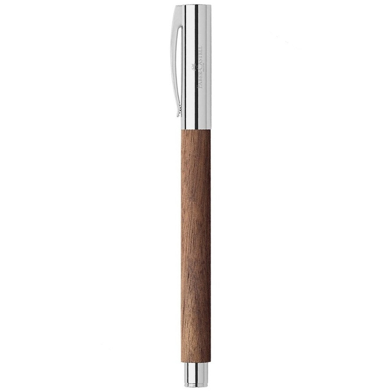 FABER CASTELL, Fountain Pen - AMBITION WALNUT WOOD.