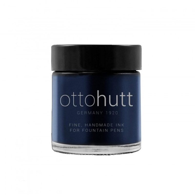 OTTO HUTT, Ink Bottle - 100 YEARS Handmade Ink BLUE PERMANENT (30mL).