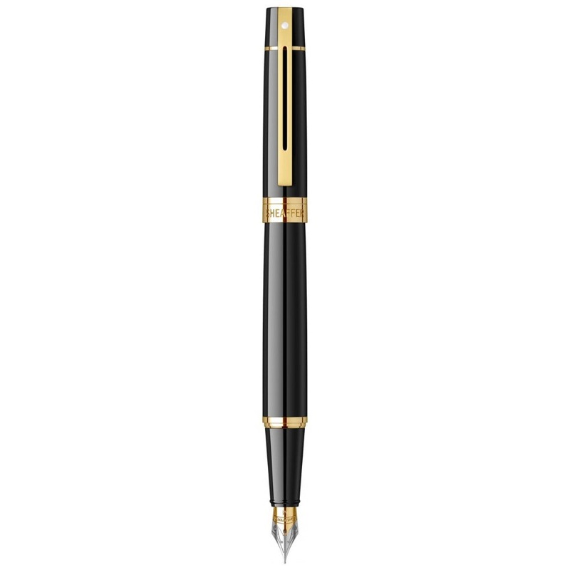 SHEAFFER, Fountain Pen - 300 GLOSSY BLACK GT.