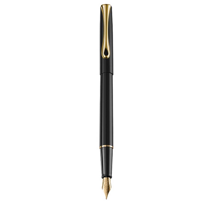 DIPLOMAT, Fountain Pen - TRAVELLER BLACK LACQUER GOLD.