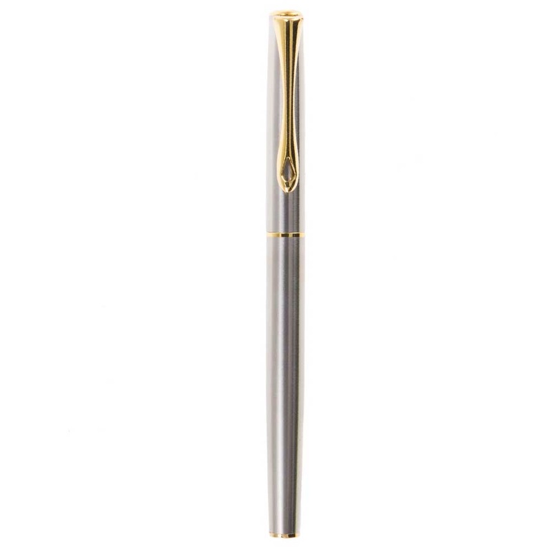 DIPLOMAT, Fountain Pen - TRAVELLER STAINLESS STEEL GOLD.