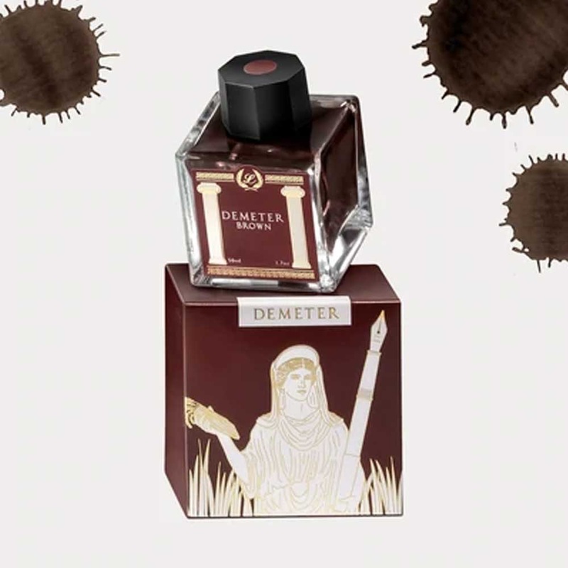 LABAN, Ink Bottle - Greek Mythology DEMETER BROWN.