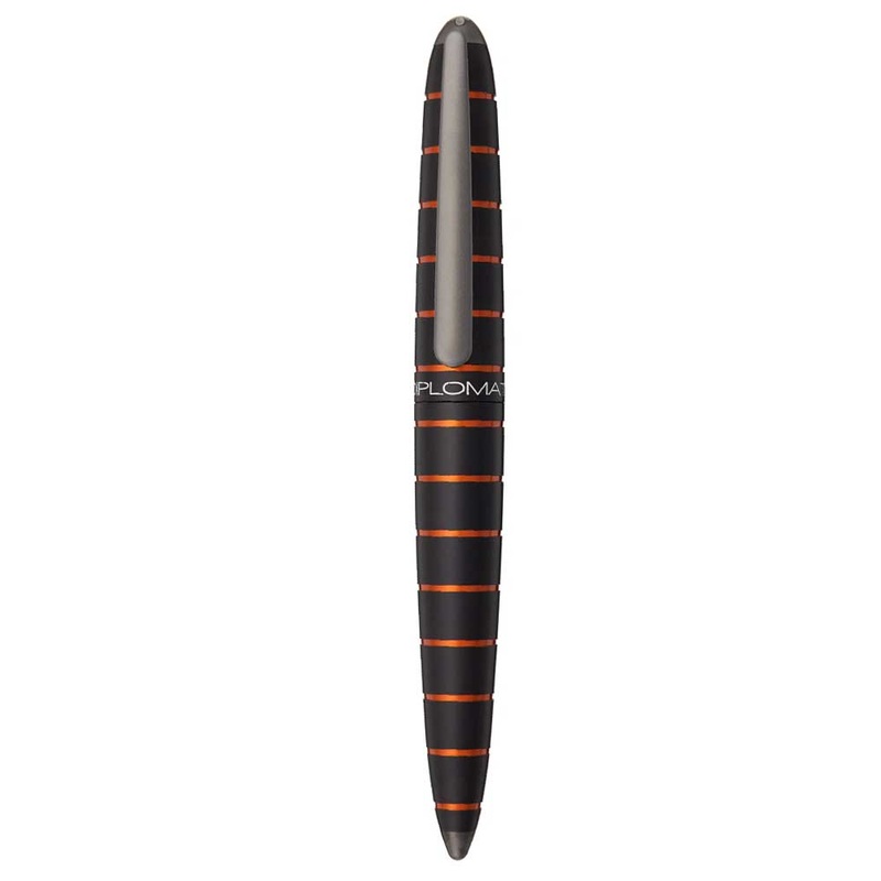DIPLOMAT, Fountain Pen - ELOX BLACK/ORANGE.