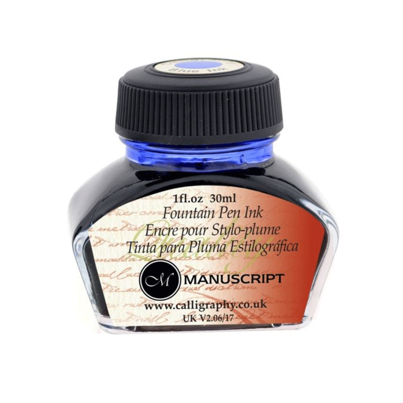 MANUSCRIPT,  Ink Bottle - BLUE (30mL).