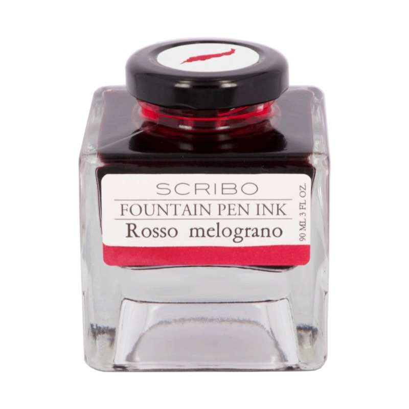 SCRIBO, Ink Bottle - ROSSO MELOGRANO (90ML).