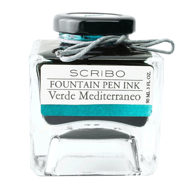 SCRIBO, Ink Bottle - VERDE MEDITERRANEO (90ML).