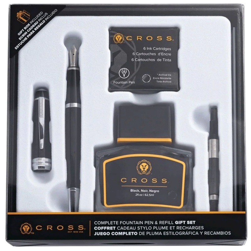 CROSS, Fountain Pen Set - BAILEY BLACK CT.