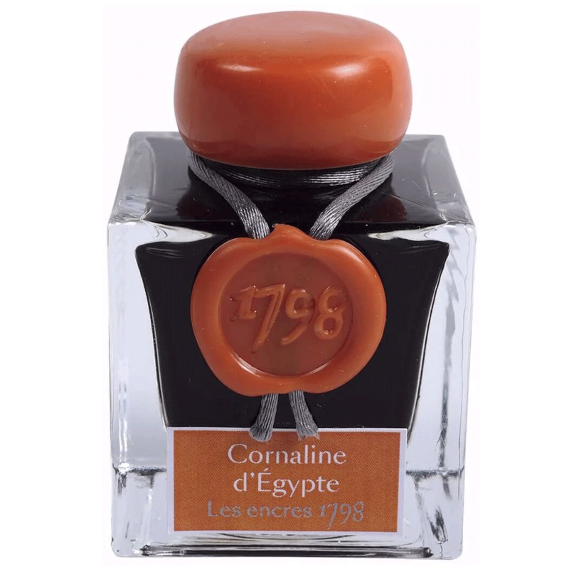 JACQUES HERBIN, Ink Bottle - Les encres 1798 CORNALINE D'EGYPTE (50mL).