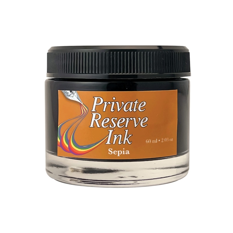 PRIVATE RESERVE, Ink Bottle - PREMIUM Inks SEPIA (60mL).
