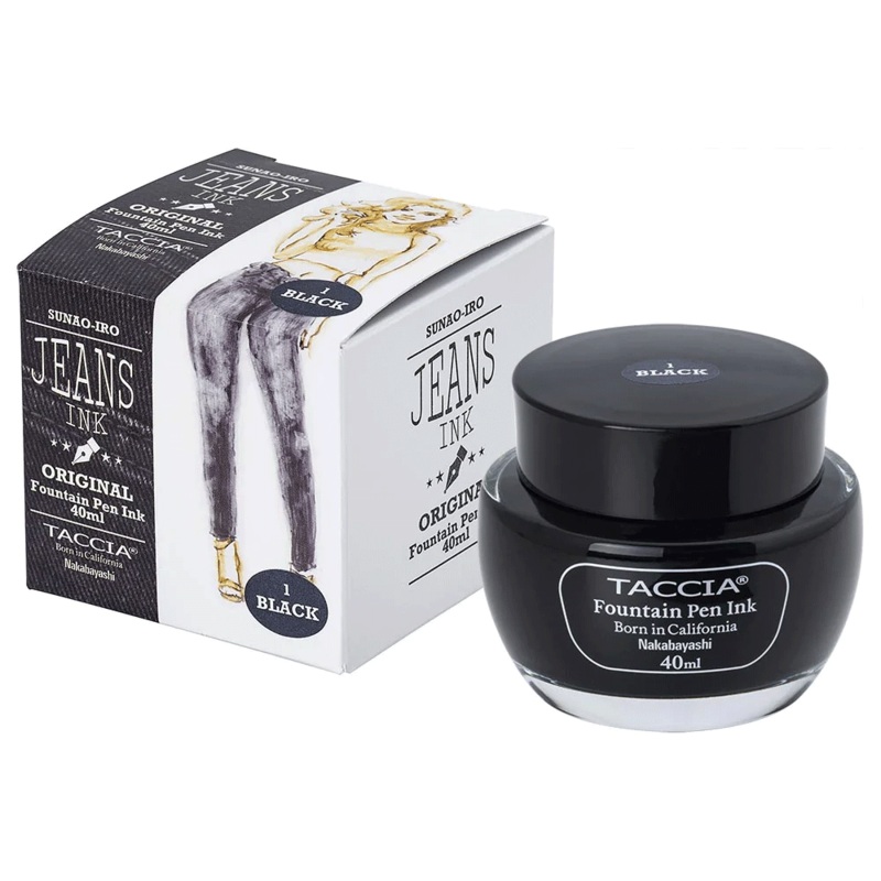 TACCIA, Ink Bottle - SUNAO-IRO JEANS BLACK (40mL).
