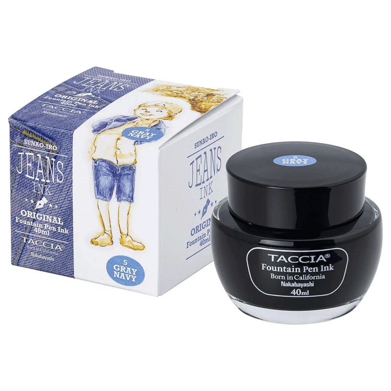 TACCIA, Ink Bottle - SUNAO-IRO JEANS GRAY NAVY (40mL).