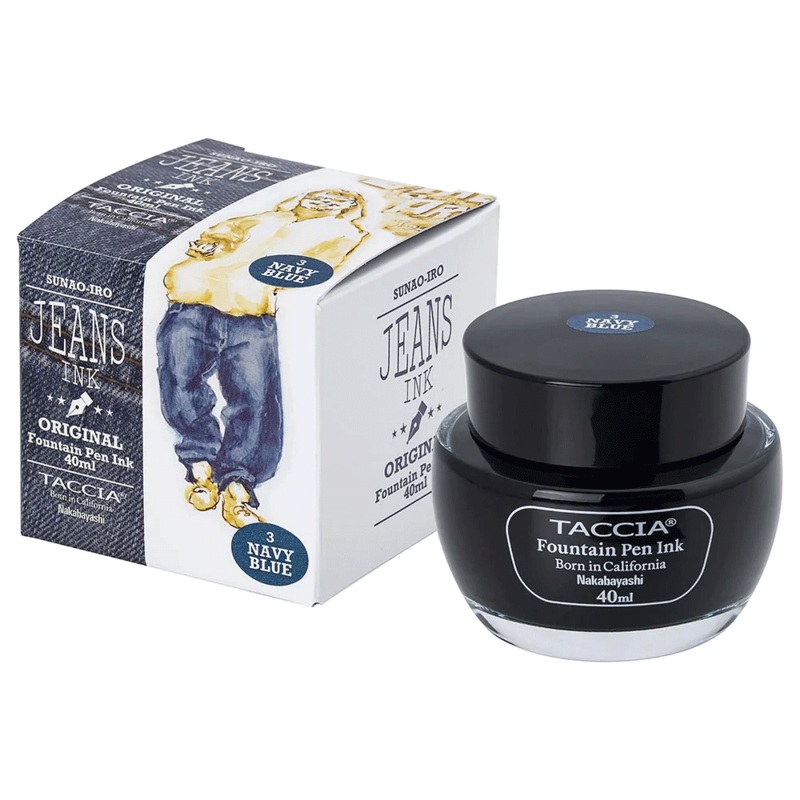 TACCIA, Ink Bottle - SUNAO-IRO JEANS NAVY BLUE (40mL).