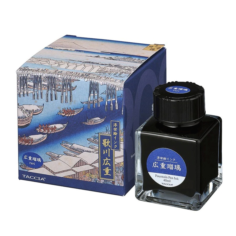 TACCIA, Ink Bottle - UKIYO-E RURI (40mL).