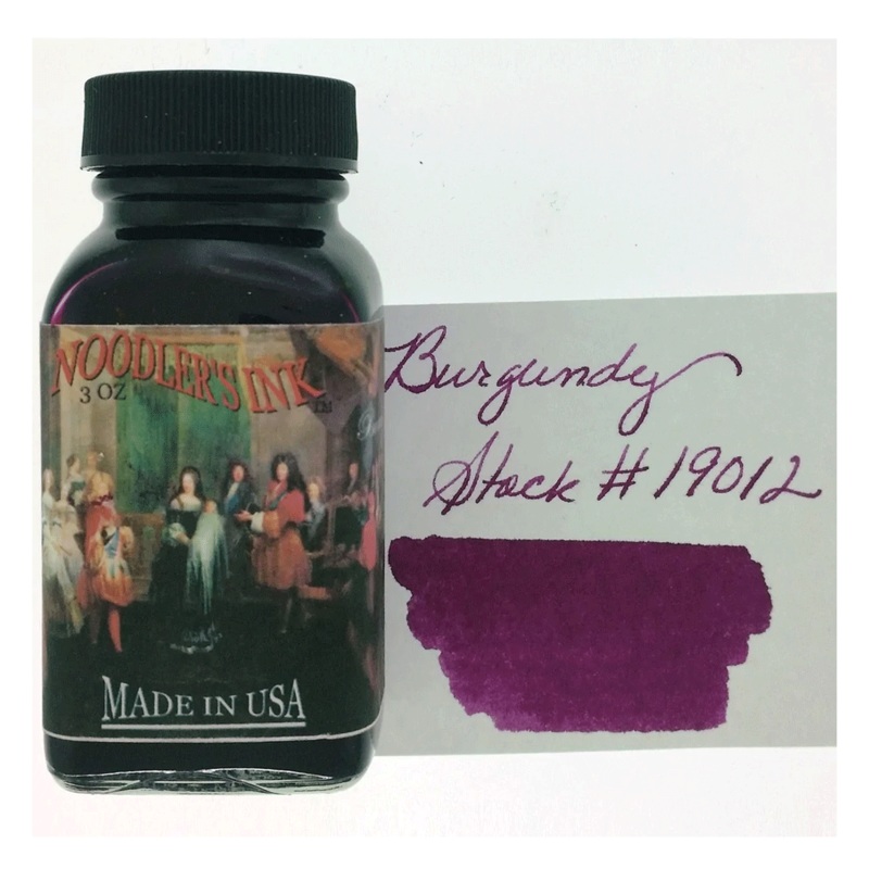 NOODLER'S, Ink Bottle - BURGUNDY (88mL).