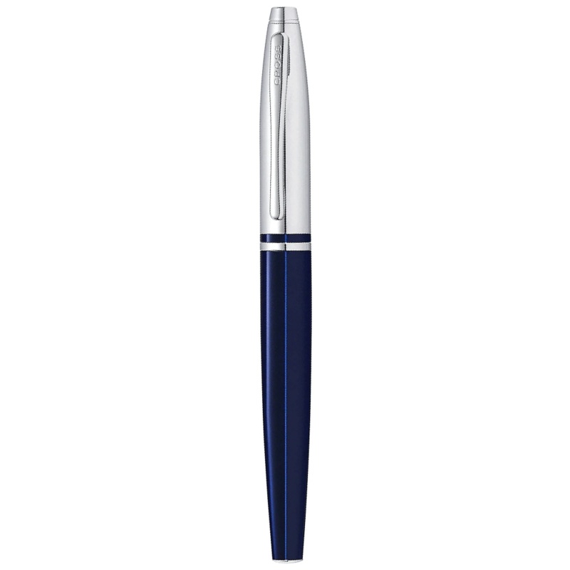 CROSS, Fountain Pen - CALAIS LACQUER BLUE and CHROME CT