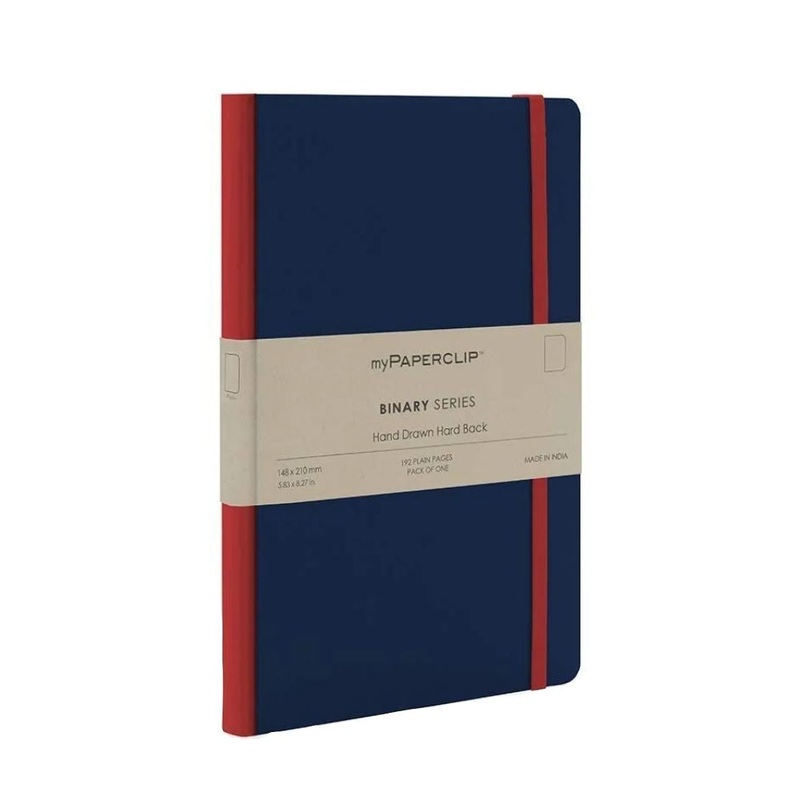 myPAPERCLIP, Notebook - BINARY Series 192 Pages BLUE .